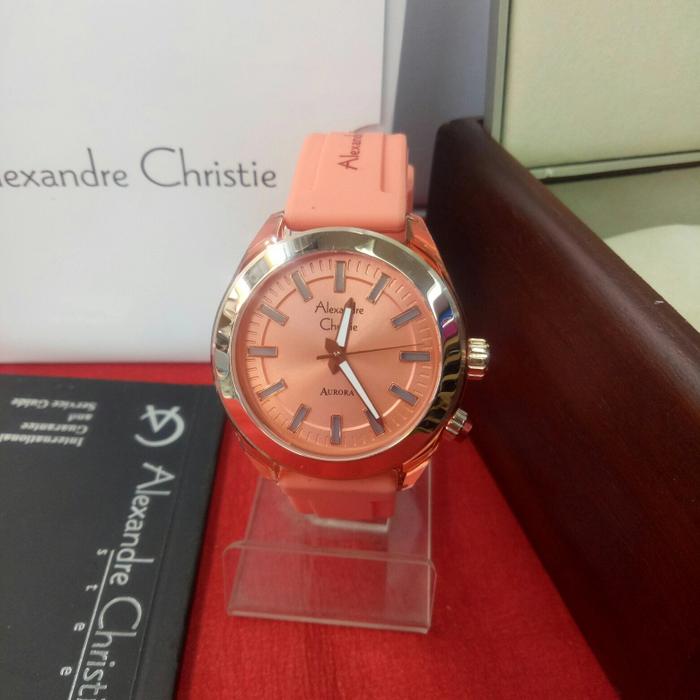 Jam Tangan Analog Wanita Alexandre Christie Ac 2928 LH Karet/Rubber