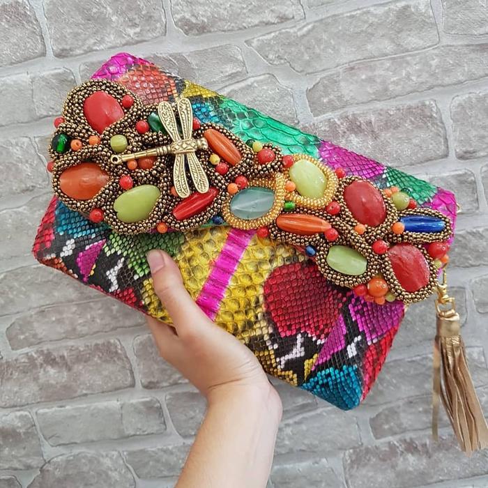Tas pesta kulit ular phyton piton 003