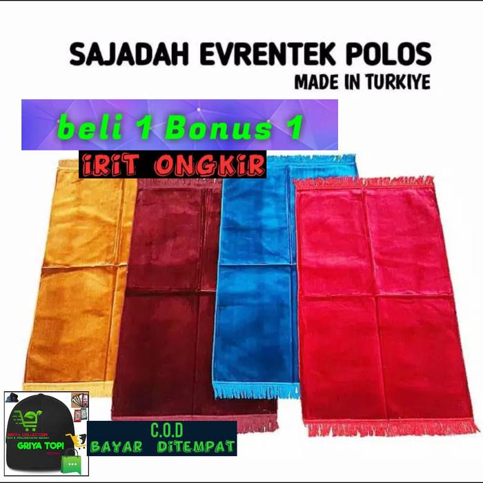Sajadah Polos / Sajadah Evrentek / Sajadah Turki / Sajadah Ful Polos