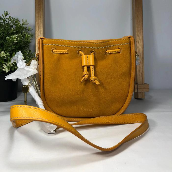 Fossil Palmer Belt Bag Mustard Gold
