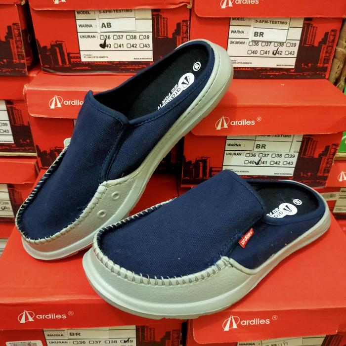 Sandal sepatu selop karet Ardiles Manco Biru original