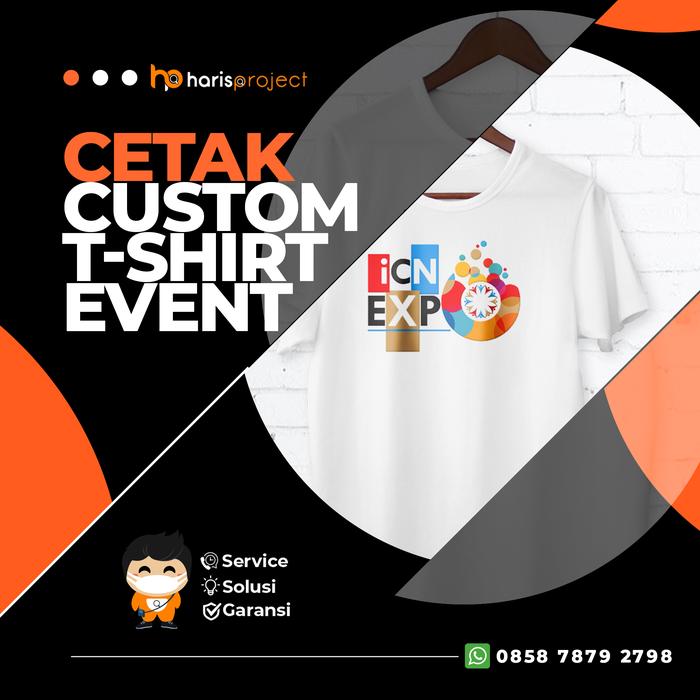Sablon Custom Ukuran A4 + Kaos Gildan/Koze Premium