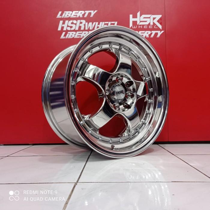 velg hsr chrome ring 16x75 buat mobil brio, hsr liberty surabaya