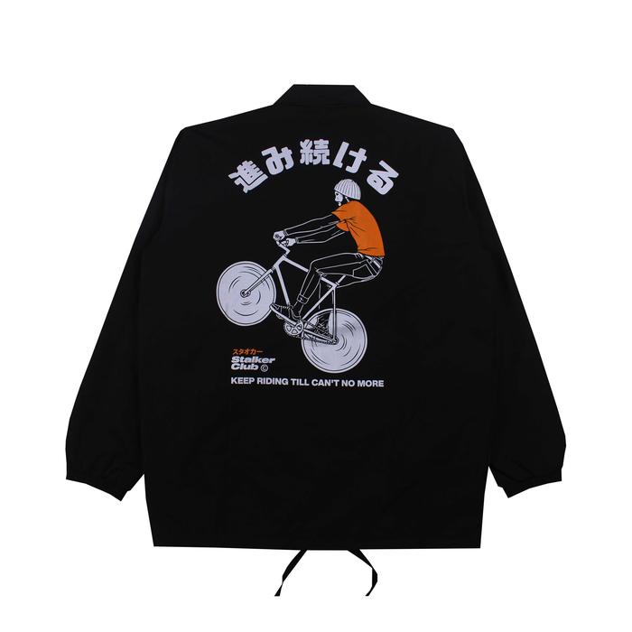 Stalker - Jaket Coach Keep Riding Hitam