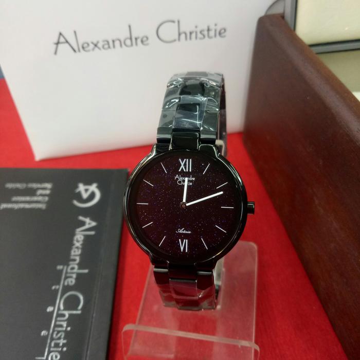jam tangan analog wanita alexandre christie ac 8604 LH stainless steel