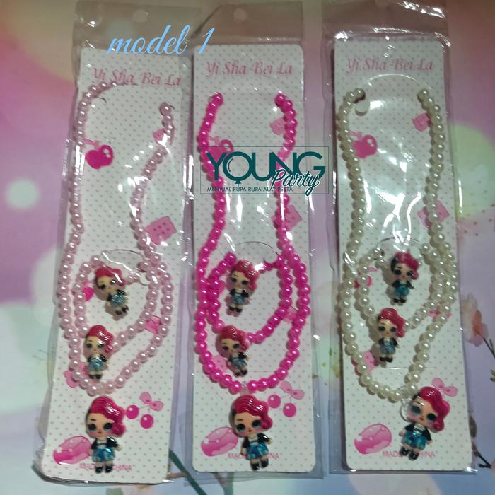 Kalung Mutiara Anak/kalung mutiara set anak