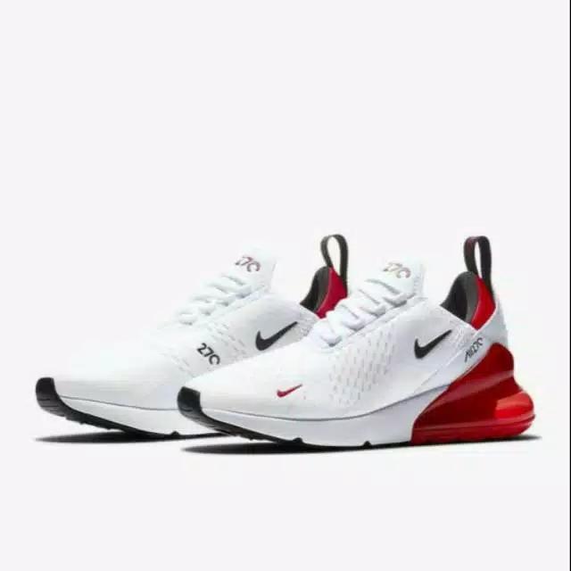 Sepatu Nike Air Max 270 UNIVERSITY WHITE RED Perfect Kick