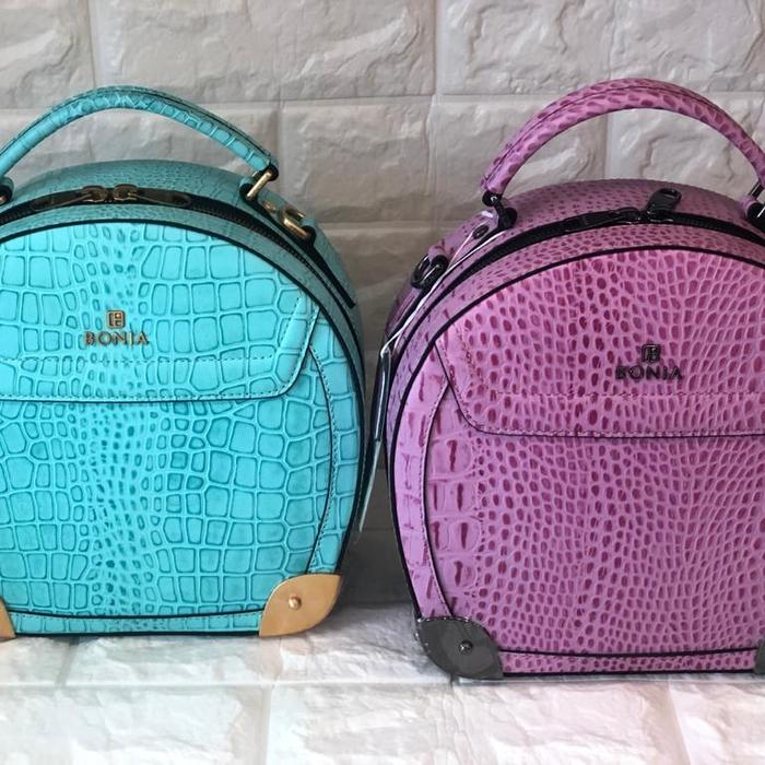 Tas wanita bonia original monogram model sonia croco 3