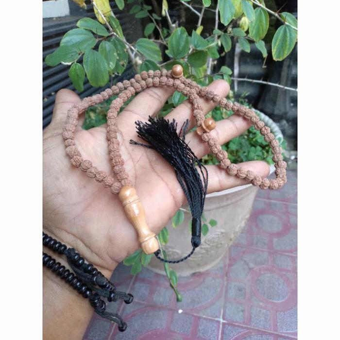 Tasbih genitri muslim 8mm tasbih biji buah genitri asli Tasbih biji