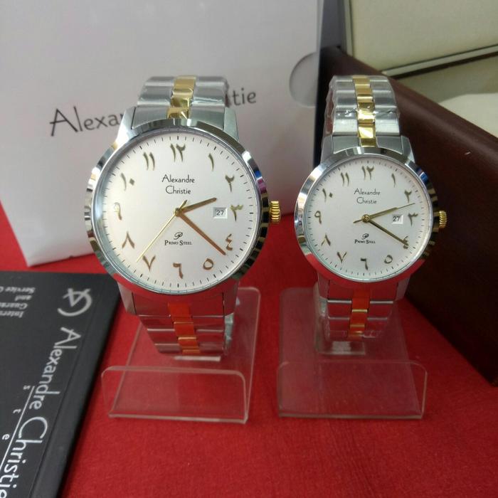 Jam Tangan Analog Couple Alexandre Christie Ac 1024 MD/LD St Steel