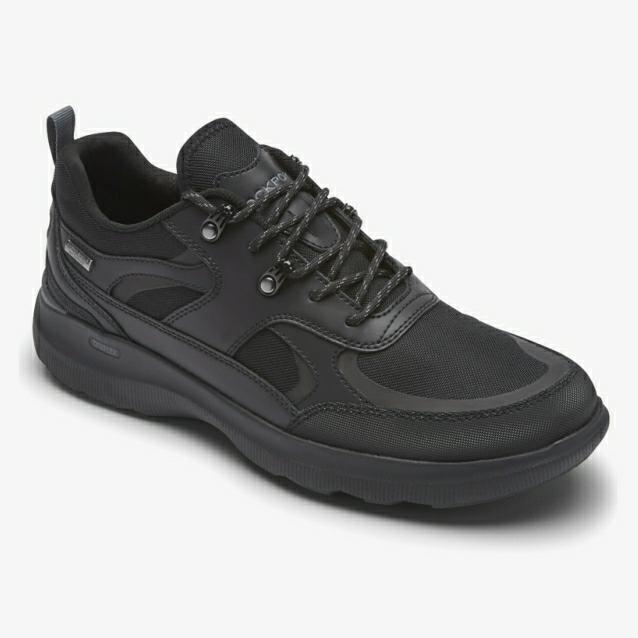 SEPATU SNEAKERS PRIA ROCKPORT TruFlex Hybrid UBal Black Waterproof ORI
