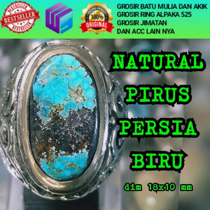 BATU PIRUS PERSIA KENDIT BIRU NATURAL