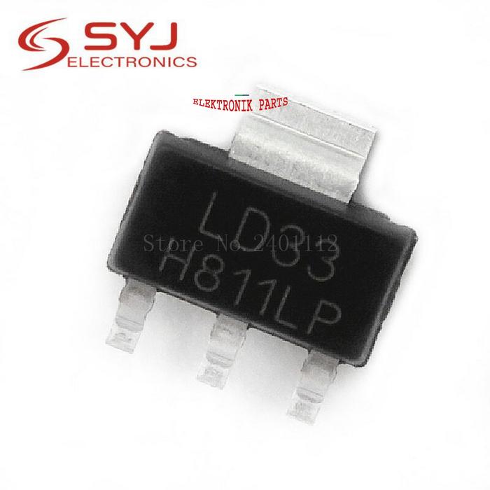 10Picis LD1117S33CTR LD1117S33TR LD1117S33 SOT-223 3.3V 950MA In Stock