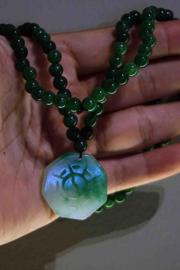 Kalung YinYang Liontin Proteksi Patkua Giok