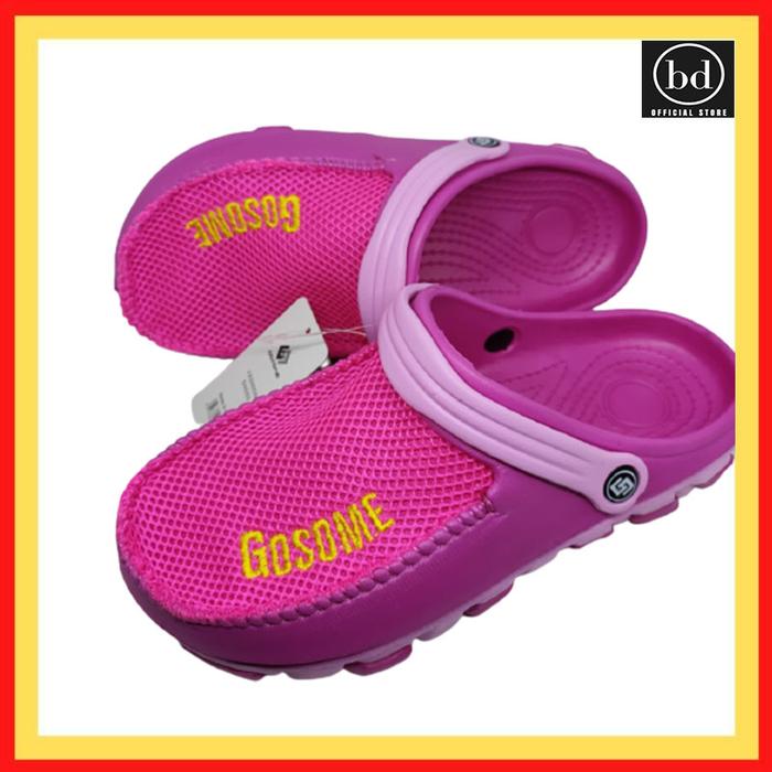 Sepatu Sandal Cewek / Wanita Dewasa Merek Gosome Model Crocs Murah 372