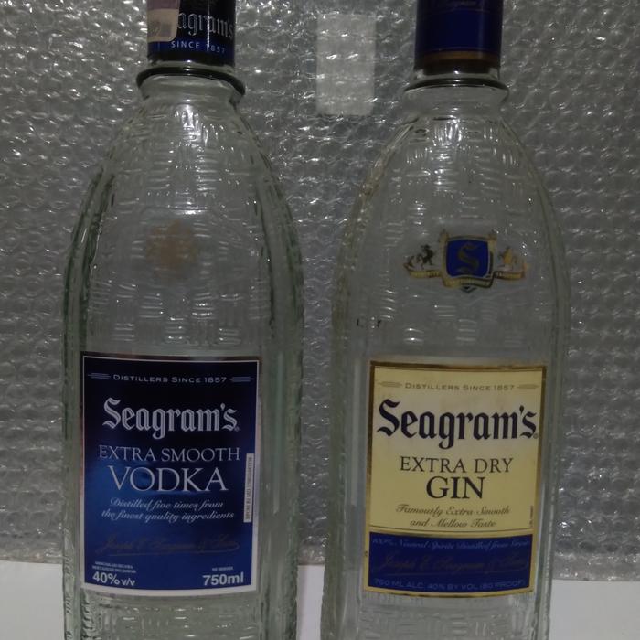 botol bekas seagram's