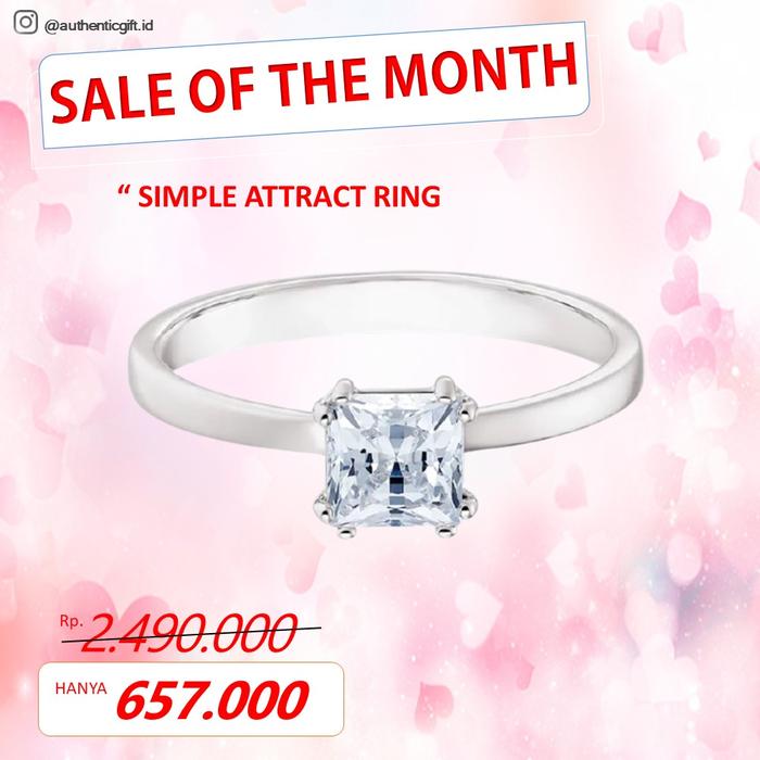 EDISI SPECIAL CINCIN SWAROVSKI ATTRACT MOTIF SIMPLE RING ORIGINAL 100%