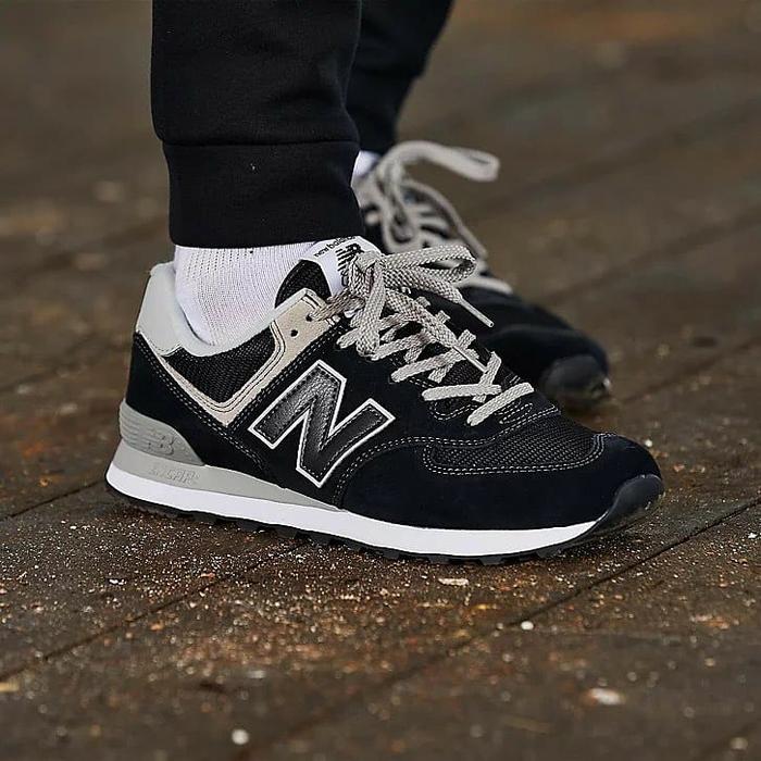 NEW BALANCE ML 574 EGK “BLACK/GREY” ORIGINAL INDONESIA (BNWB)