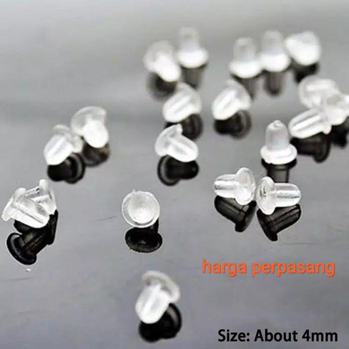 Penutup Anting tusuk Penyumbat Anting Tusuk Penutup plastik Anting