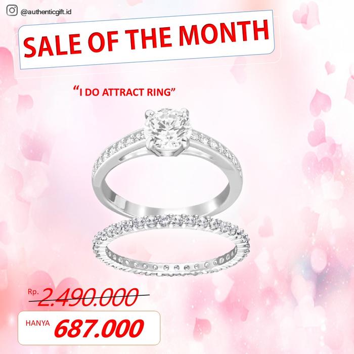 SPECIAL EDITION CINCIN SWAROVSKI ATTRACT SET I DO RING ORIGINAL 100%