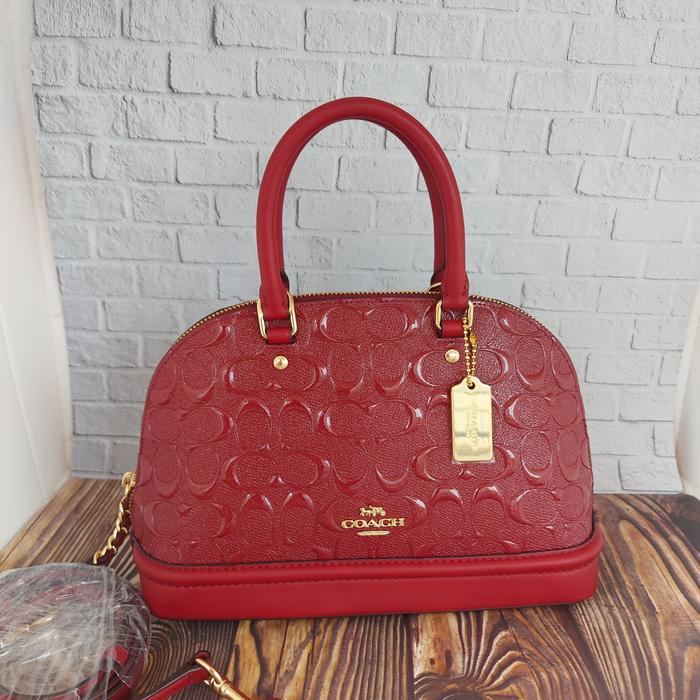 TAS WANITA BRANDED ORIGINAL - COCH MINI SIERRA SATCHEL CHERRY