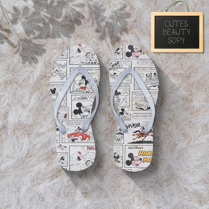 Sandal sendal jepit mickey mouse komik