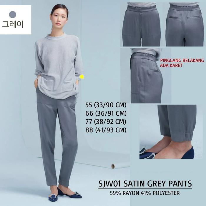 Celana Panjang SJ Wani Satin Pants SJW01