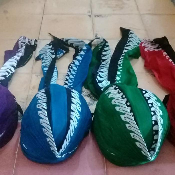 blangkon jogja cuci alus lipat warna topi sunan kalijaga