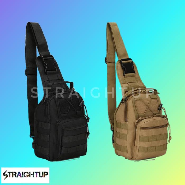 Tas Slempang Pria Tactical / Waistbag Pria Multifungsi /Sling Bag Army