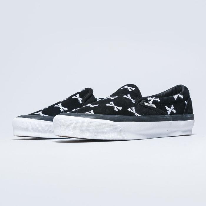 Vans Vault OG Slip On LX x WTAPS Bones Black White