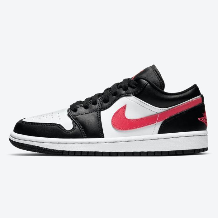 NIKE AIR JORDAN 1 LOW BLACK SIREN RED WHITE ORIGINAL