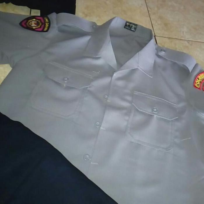 baju stal.an PDH polri kain superfeel