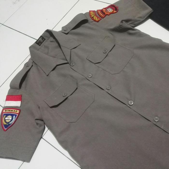 baju dan celana PDH satpam atau polri kain superfeel