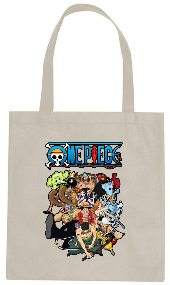 Totebag CUSTOM "ONE PIECE" tinta sublim cetak 1PCS BISA!!