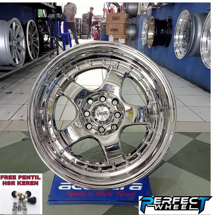 Paket Ekonomis Velg Hsr Brisket Ring16 + Ban 651 Sport 195/50 RING16