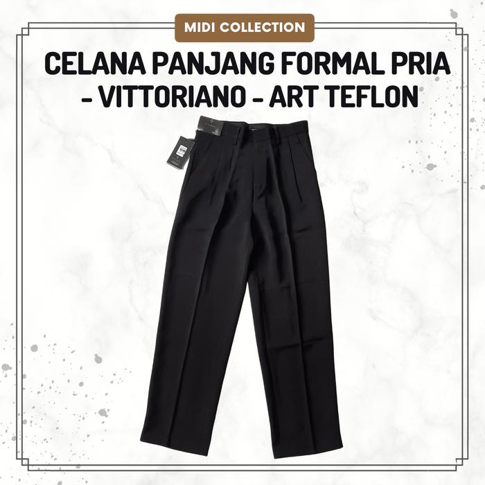 Celana Panjang Formal/Kantor Pria VITTORIANO ART TEFLON - REGULER FIT