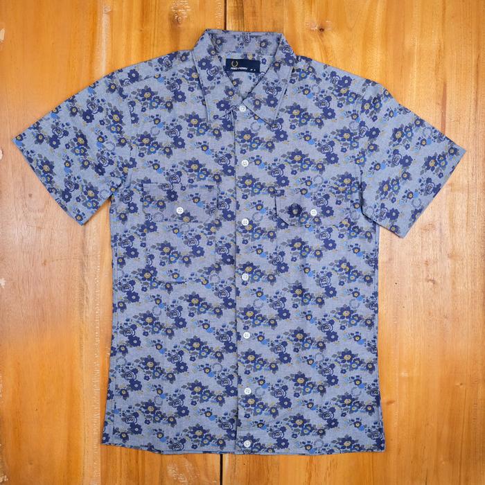 Kemeja Fredperry Motif Original Authentic not Iron Heart