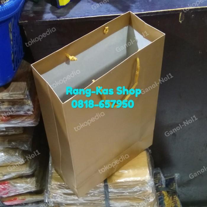 Paperbag GOLD Folio karton Duplex Tebal