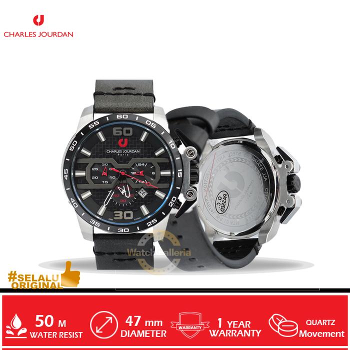 Jam Tangan Analog Man Charles Jourdan CJ1044-1335C Original Murah