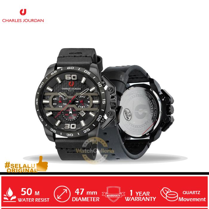 Jam Tangan Analog Man Charles Jourdan CJ1044-1735C Original Murah