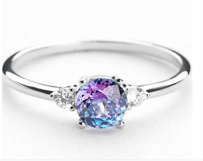 WHIZLIZ CINCIN EMAS ASLI ROYAL BLUE GOLD RING 9K