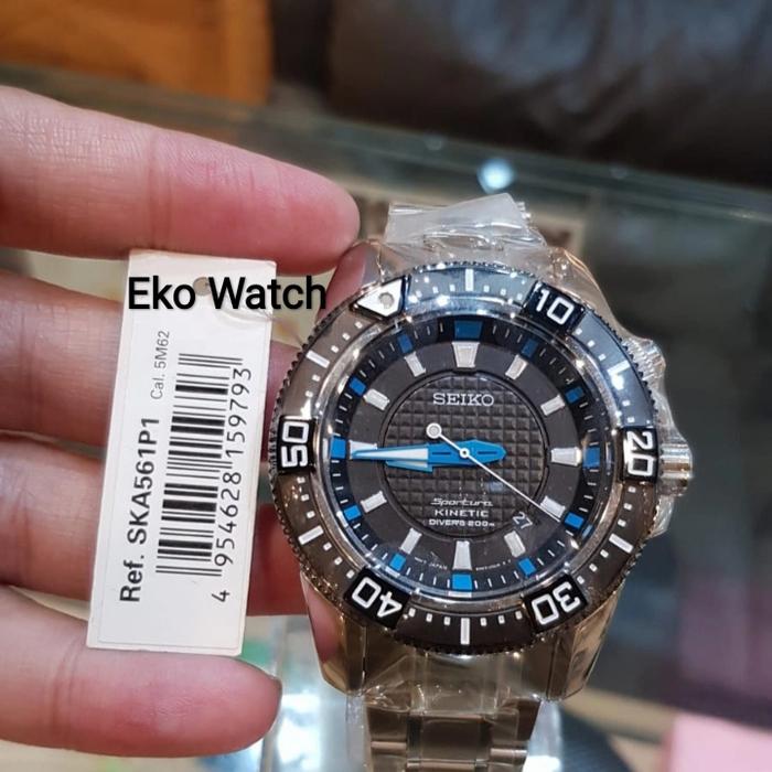 Jam Tangan Divers Seiko SKA561P1 Kinetic Sportura Original