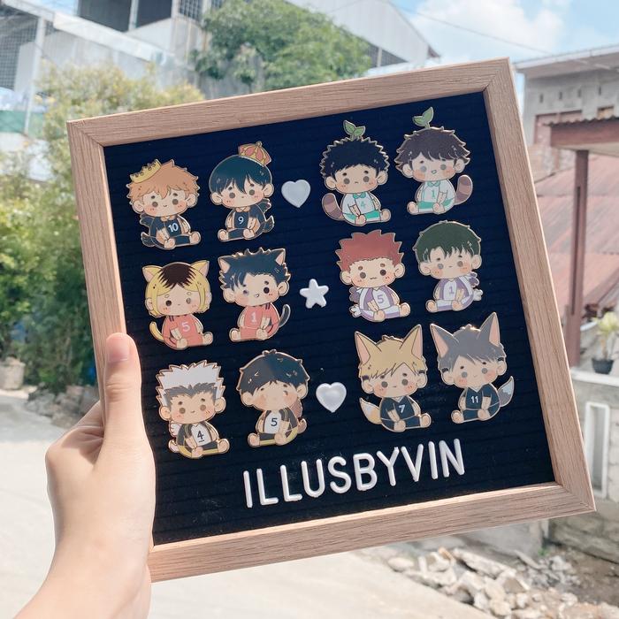 Haikyuu Plush Series Enamel Pins