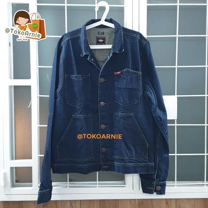 Promo Jaket Jeans Denim Pria LEE COOPER Original Slim Fit size XL