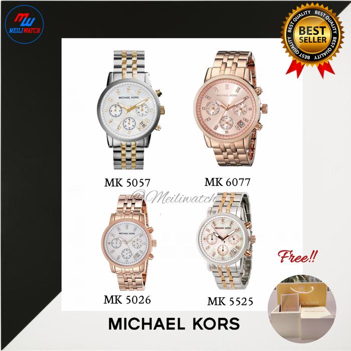 JAM TANGAN WANITA [ MK 5525][MK 5026][MK 6077][MK 5057]