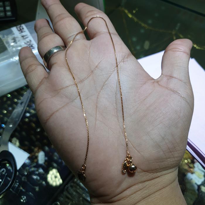 gelang kaki italy emas 700