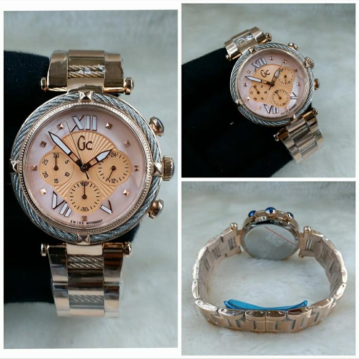Jam Tangan Wanita Guess Collection GC New Crono Cable Romawi Ori BM