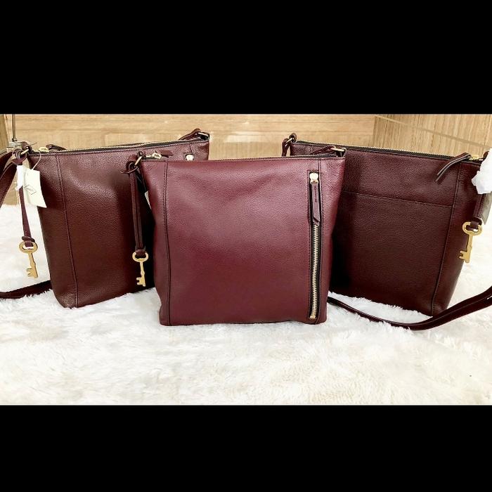 Fossil Tara Crossbody Claret Red NWT
