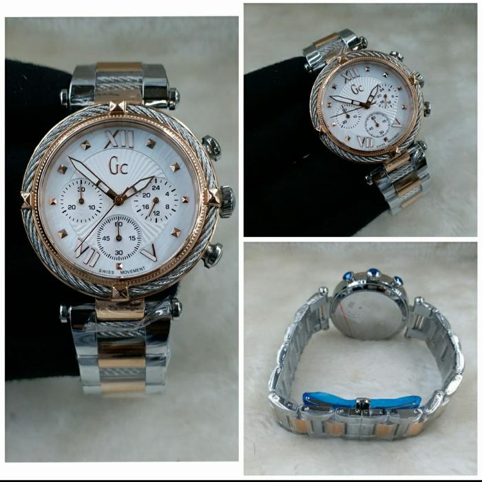 Jam Tangan Wanita Guess Collection GC Crono Cable Romawi Ori BM