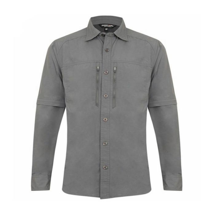 K. 107 Kemeja Sambung Eiger Original Venture Expeditor Grey M - minus